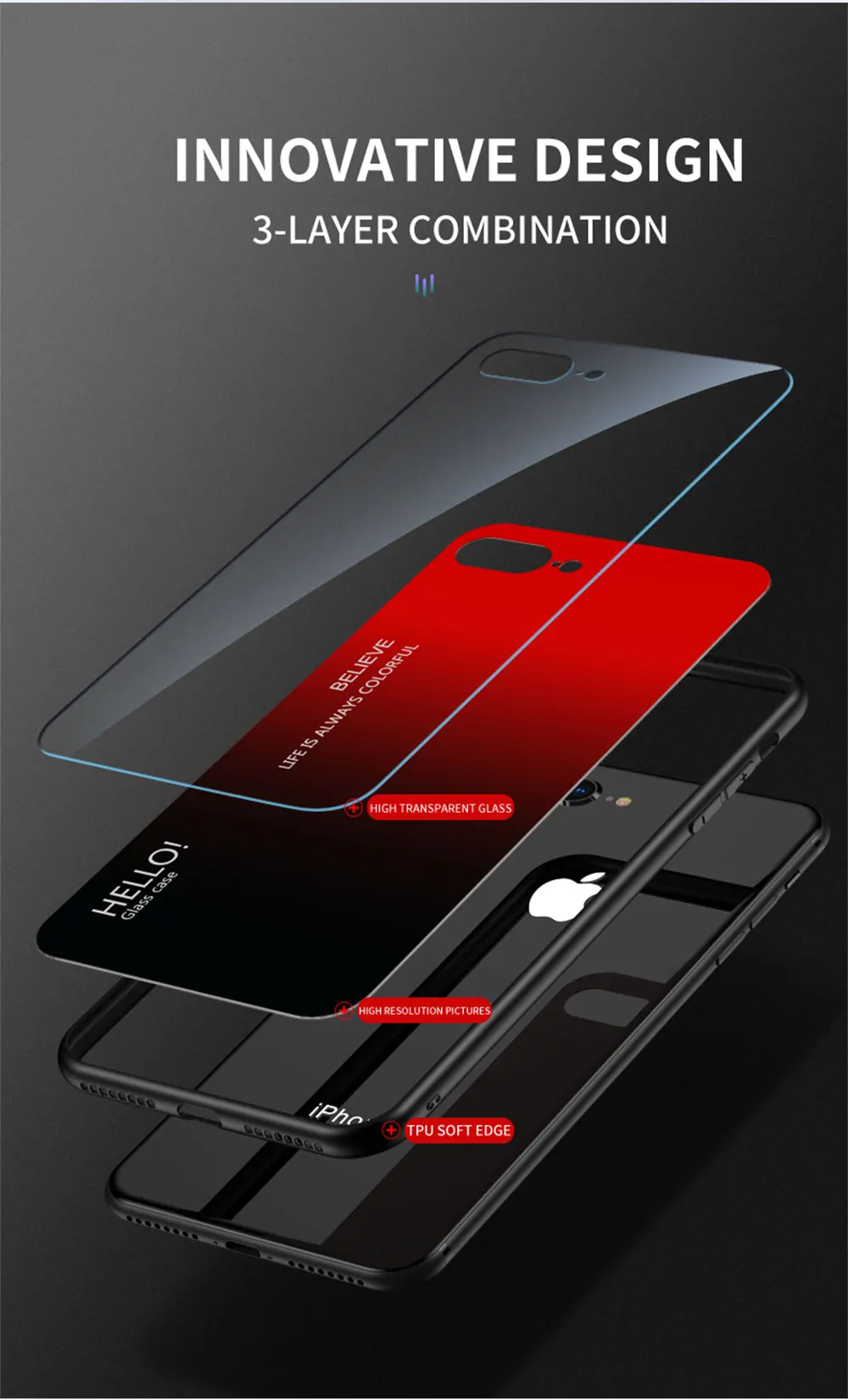 IQOO 9 Pro Case DECLAREYAO Capa de vidro rígido para VIVO IQOO 8 7 5 Pro Neo 6 3 Capa Moldura de silicone Ultra Slim Vidro temperado_voghion.com