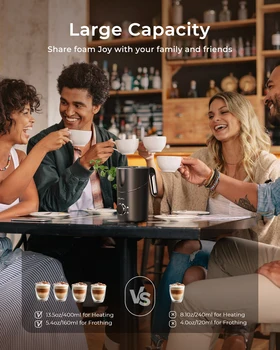 Electric Milk Frother 600ml Automatic Cold Hot Foam Maker for Coffee Latte Cappuccino Macchiato Hot Chocolate Kitchen Appliance 6