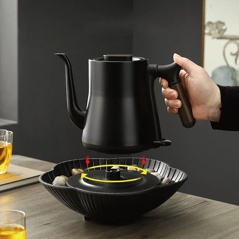 Home Electric Ceramic Stove Tea Maker 1351W Fasts Boiling Water Electric Kettle 800ml 304 Stainless Steel Long Mouth Coffee Pot