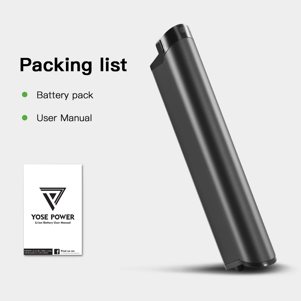 YOSE POWER 48V 14Ah replacement lithium battery fit for Aventon Pace 500.2 and 500.3 ebikes