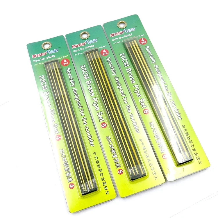 Trumpeter 09945/09946/09947 20cm Brass Pipe Set Model Modified Tools Parts for Military Model Building Tools DIY Accessories