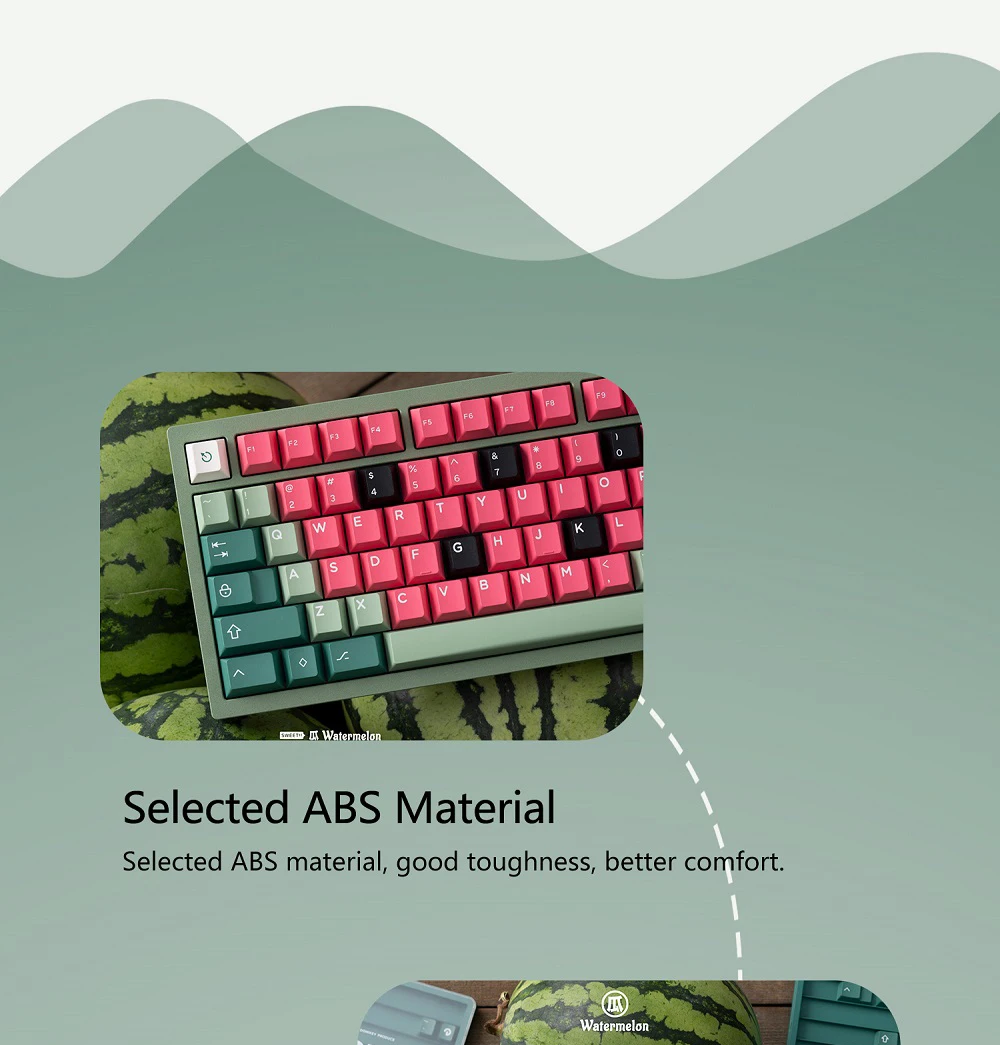 Domikey-X Glove Melancia Keycap Set, ABS Doubleshots