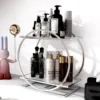 1pc Makeup Organizer Cosmetics Storage Holder Household Skin Care Products Dresser Bathroom Desktop Large Capacity Storage Shelf 2