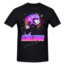 

Anime My Hero Academia Endeavor Retro Boku No Hero Academia T shirt Harajuku Clothing Cotton Sweatshirts Graphics Tshirt Tee