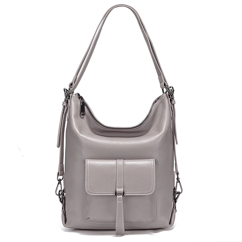 حقيبة كتف نسائية Zency ، جلد أصلي ، حقيبة يد بسعة...