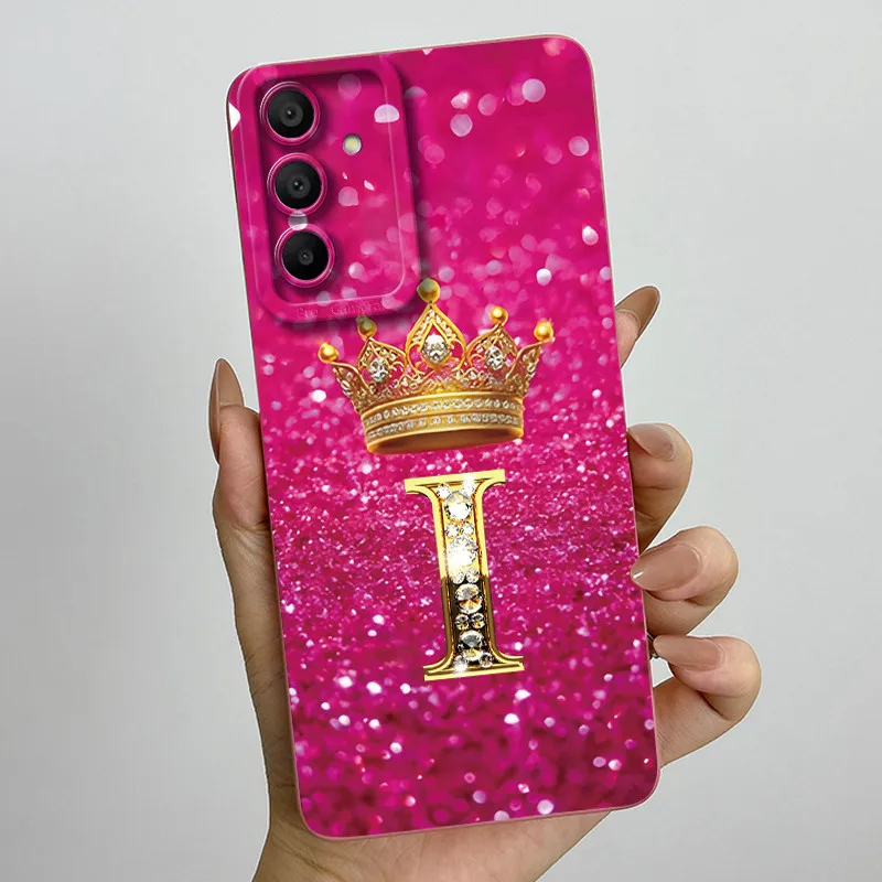 Fashionable Initial Letter Couples Phone Case - Soft Silicone TPU Lens Protector