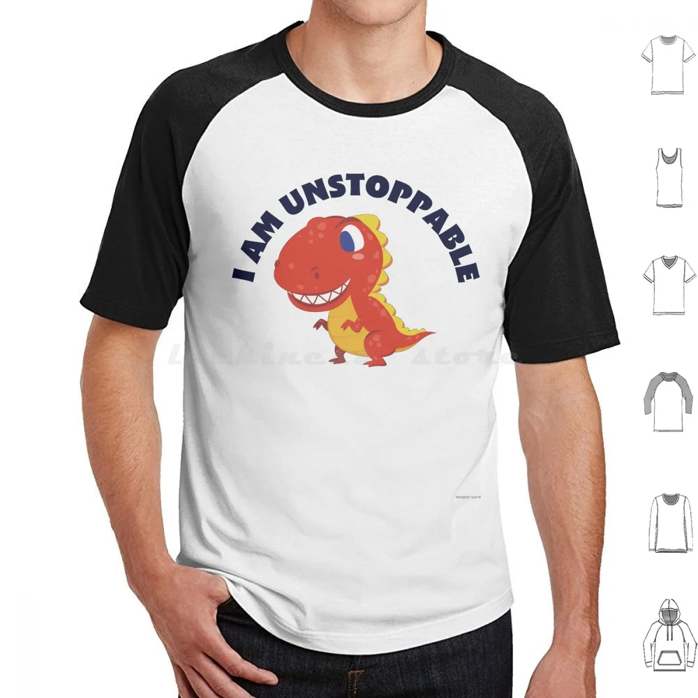 I Am Inarrestabile T-Rex Divertente T Shirt Big Size 100% Cotone Dino Inarrestabile Dinosauro Dino T Rex I Am Inarrestabile Rex Trex T Rex
