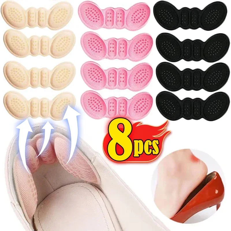 High Heel Inserts Pads Adjust Size Anti-wear Adhesive Insoles Protector Sticker Pain Relief Foot Care Shoes Cushion 1/4pairs For Shoe Insoles
