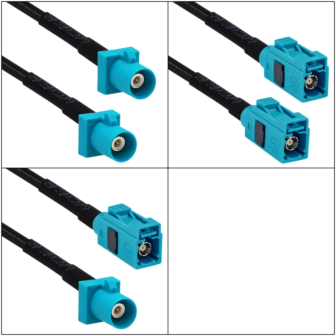 Fakra Z Type Male Female Purple to SMA Plug Jack Pigtail Cable Adapter RG174 15cm NEW for GPS