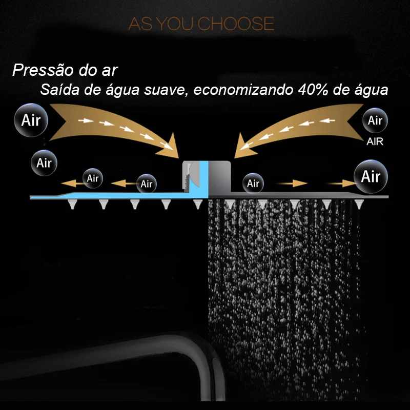 Bathroom Simple Shower Set Rainforest 12 inch Top Spray Concealed Wall Mounted Hot and Cold Mixed Faucet Black Tap with Toggle 6