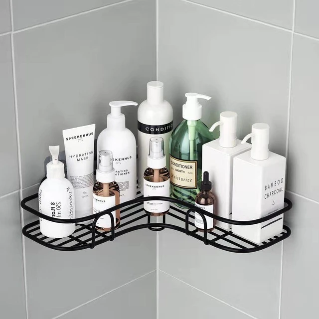 Étagère de salle de bain,organisateur de cuisine,cadre d'angle,douche en  fer,caddie de rangement,porte-shampoing pour accessoires de salle de bain -  Type B-2Pcs-Set-NEW-11