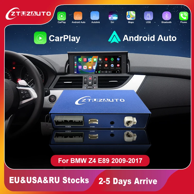 

Wireless CarPlay for BMW Z4 E89 2009-2017,EVO/CIC, with Android Auto Mirror Link AirPlay Car Play Navigation Function