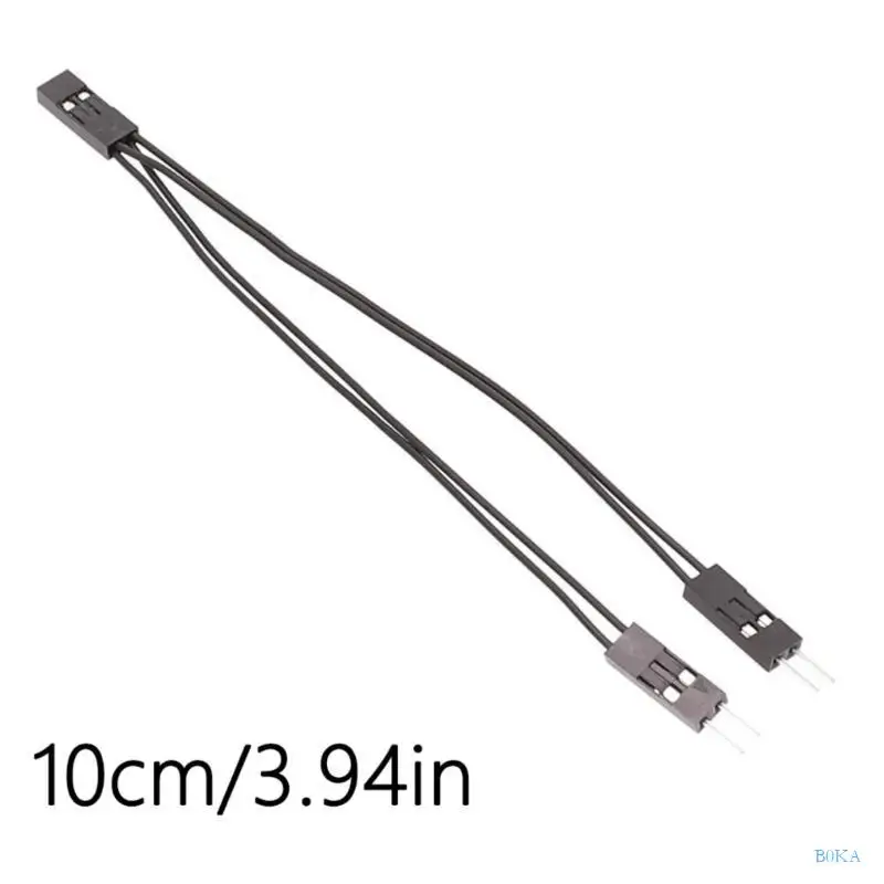 B0KA 10cm Duponts 커넥터 와이어 2.54mm 2Pin 암-두 남성 DIY 전자제품용