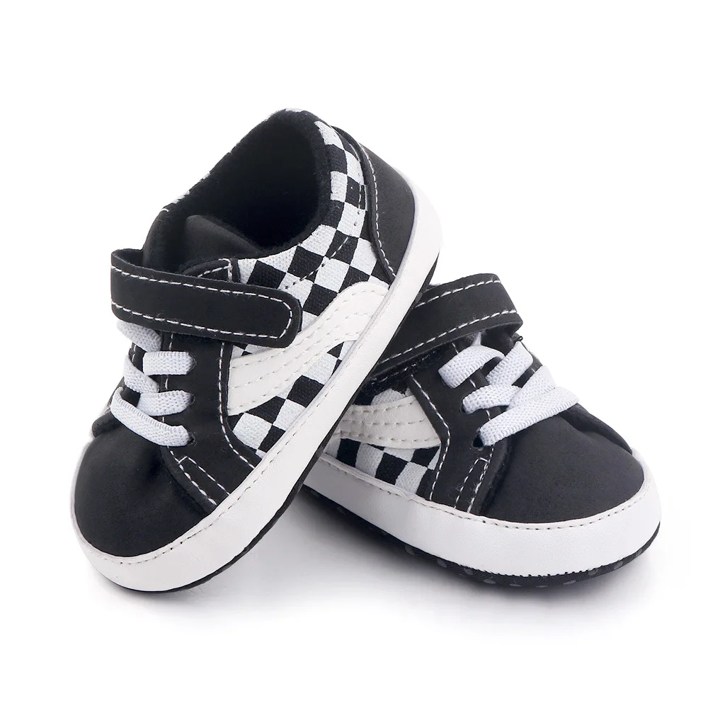 New Baby Shoes Canvas Sports Classic Stripes First Walkers Sneakers Shoes Sole Soft Non-slip Baby Boys Girls Casual Shoes 4