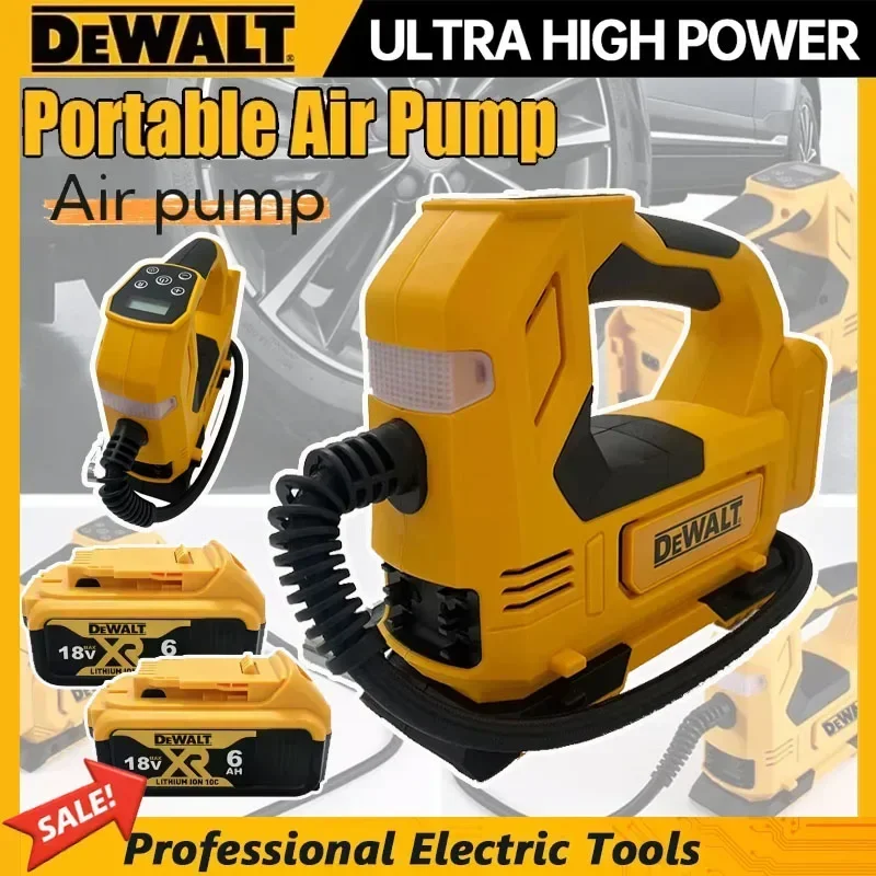 DEWALT 자동차 타이어 팽창기 전기 오토바이 펌프 휴대용 공기 펌프 무선 팽창기 도구