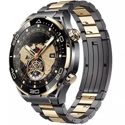 Luxury Titanium Quick Fit Strap - Elegant Metal Bracelet for 22MM (Gray Gold)