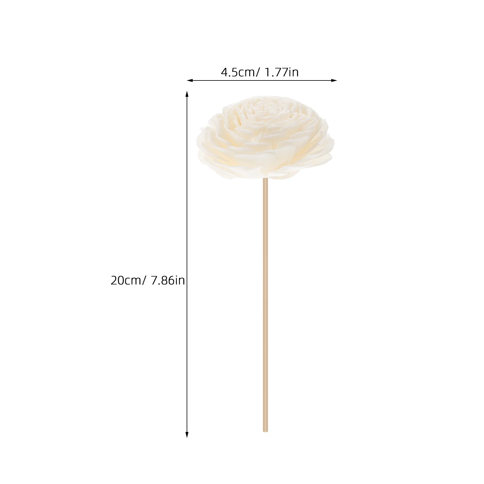 3 Pcs Rattan Dried Flowers Aromatherapy Plant Home Decor Diffusers Sticks Accessory Supply Water Storage Capacity