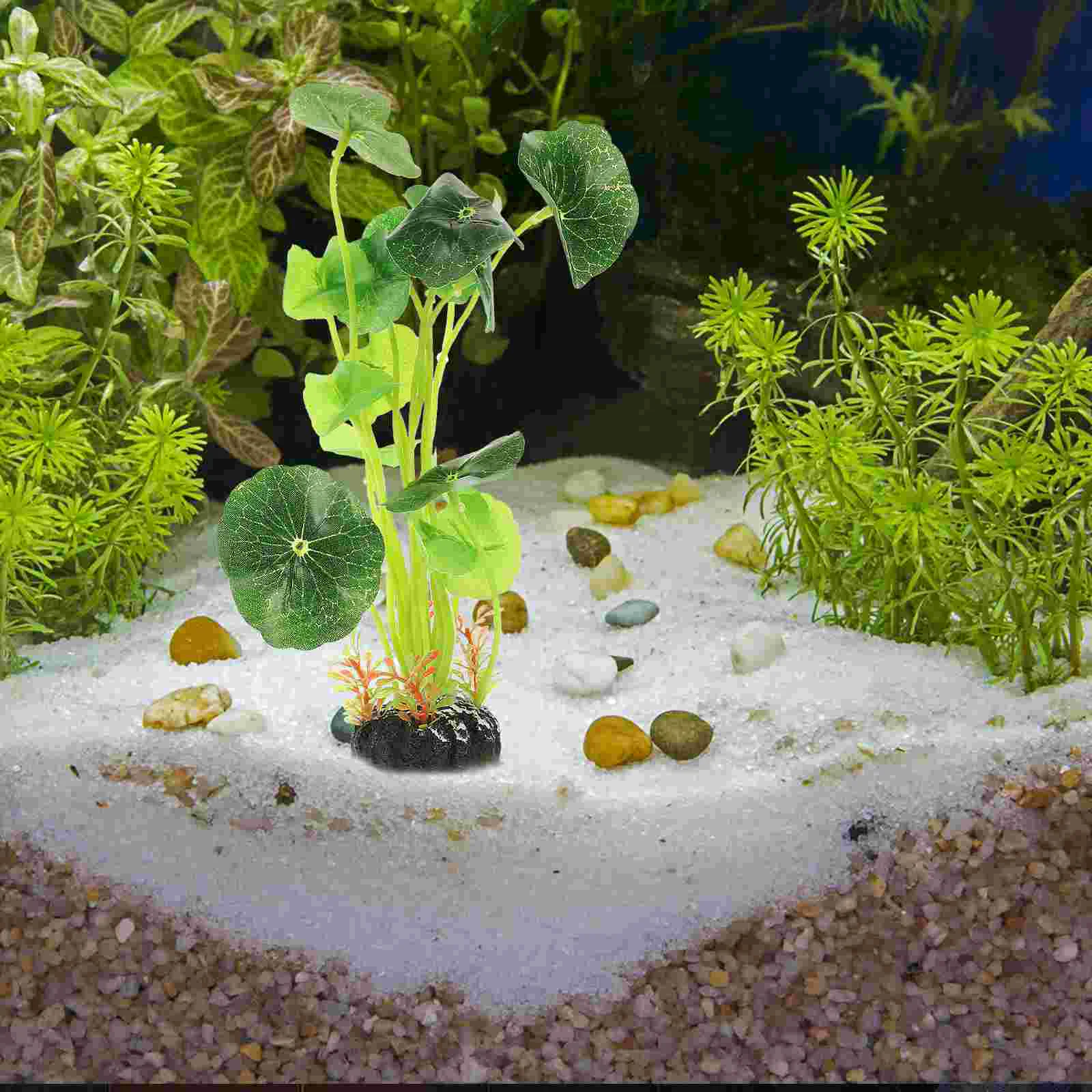 

Aquarium Plant Fish Tank Decoration Plastic Simulated Betta Resting Landscaping (leaf Grass) Plants For