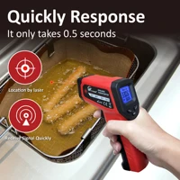 LCD Industrial Electronic Thermometer NonContact -50~600°C Digital Laser Temperature Meter Gun Laser Point Infrared Thermometer 2