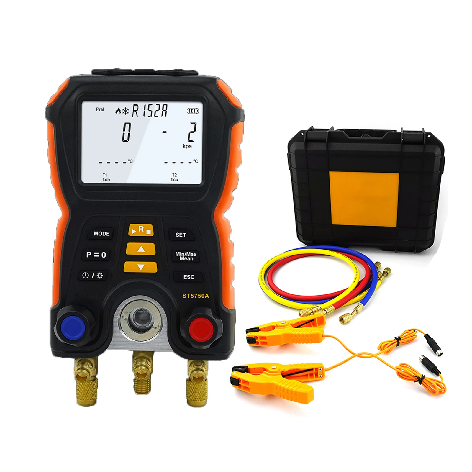 Car Air Conditioning Filling Equipment Pressure Gauge Manifold Leak Detecting Liquid Filling Fluorine Refrigeration Tools