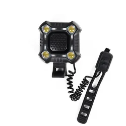 Enhanced Bicycle Electronic Bell with USB Charging and Safety Light (Black)