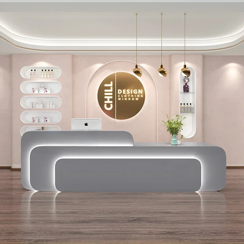 Reception For Church Pulpitos Cash Register Desk Counter Ecture Table Table Office Desk Reception Luxury 160cm Furniture