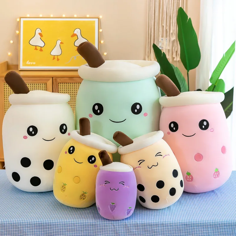 Adorable Boba Tea Plush Pillow - Soft Kawaii Toy & Gift 24CM