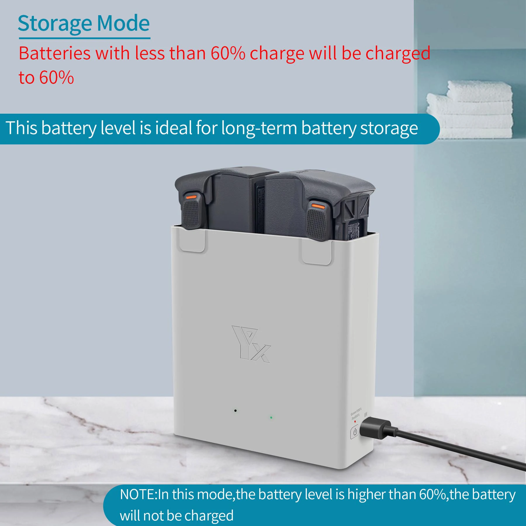 Chargeur Batterie DJI Avata 2 Hub 65W Rapide 2 Batteries