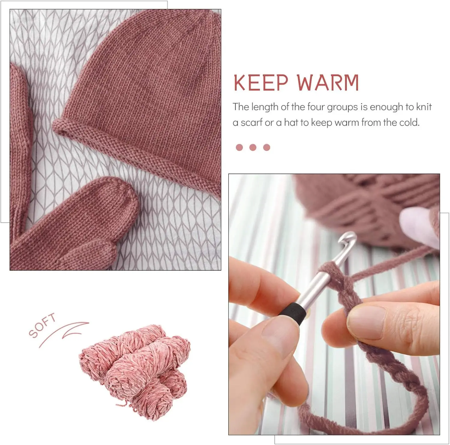 크리스마스 1PC100g 셔닐 원사 벨벳 원사 따뜻한 부드러운 뜨개질 뜨개질 바느질 스레드 DIY 스카프 스웨터 장갑 핸드백