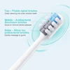 20/50PCS for Replacement DR BEI C1 Sensitive Clean Whitening Brush Soft DuPont Bristle Sonic Electric Toothbrush Brush Nozzles 5