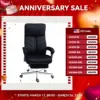 Vinsetto High-Back Executive Officehair with Footrest, Microfiber Computer Chair with Reclining Function and Armrest, Black 1