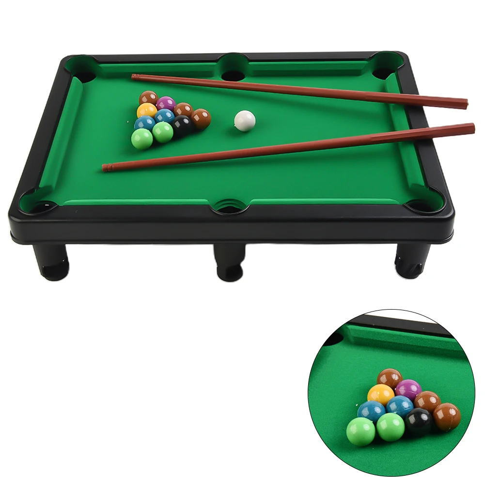 Pool Table Playset Top Game Table Cue Ball Tripod for Kids Adults Portable Interactive Stress Relief Family Fun Entertainment