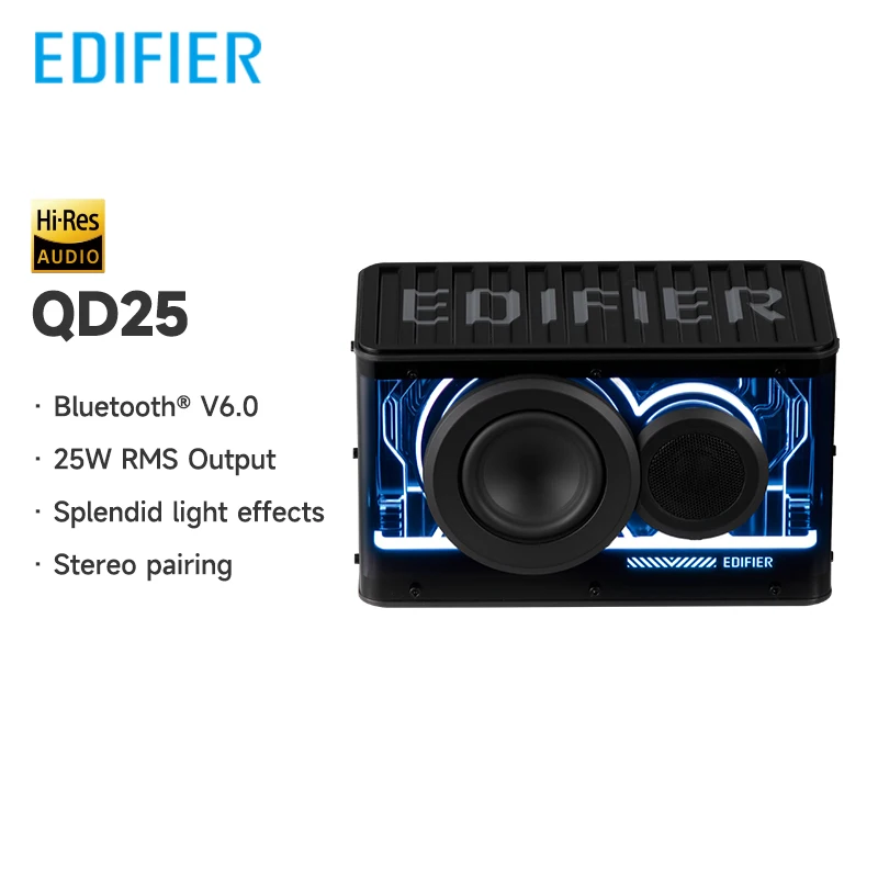 Edifier エディファイア ポータブル Bluetooth スピーカー QD25