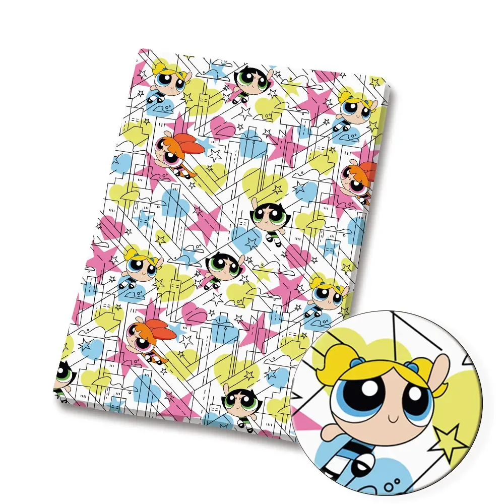 Cartoon Fabric Handmade Sewing Patchwork Quilting Baby Dress Home Sheet Printed Fabric Sewing Kids Fabri 140*50cm