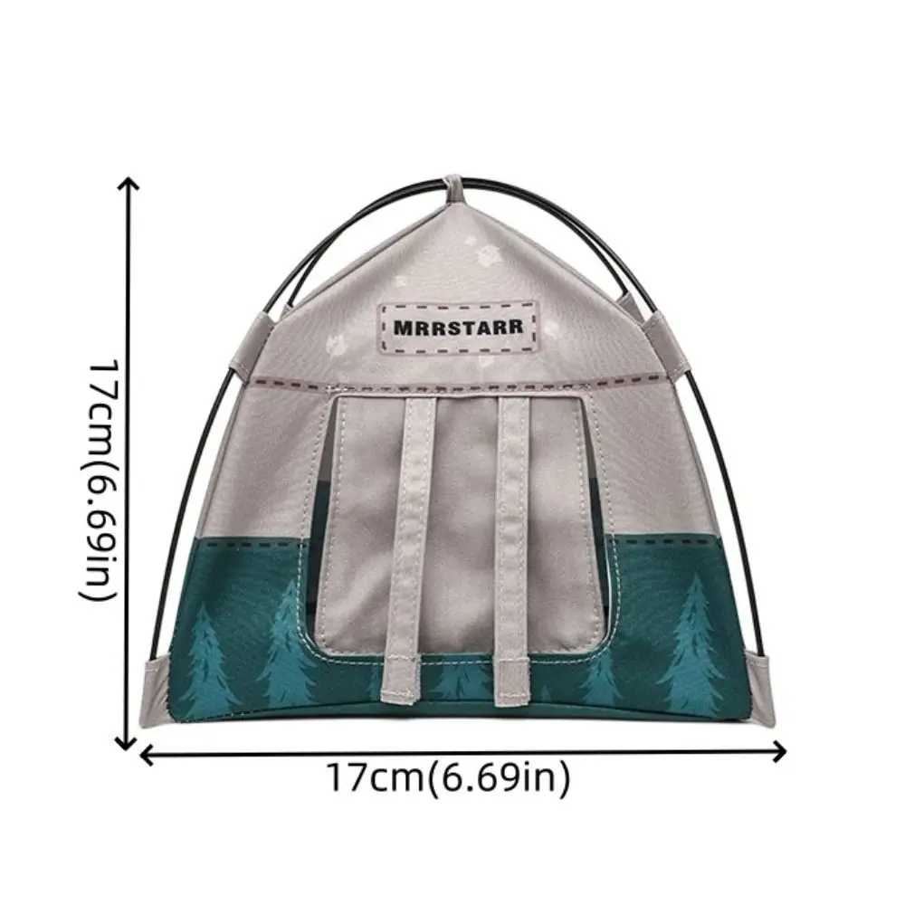 1:12 Scale Camping Tent Model Decoration Miniature Simulated Outdoor Tent Ornament Oxford Cloth Doll Small Doll House