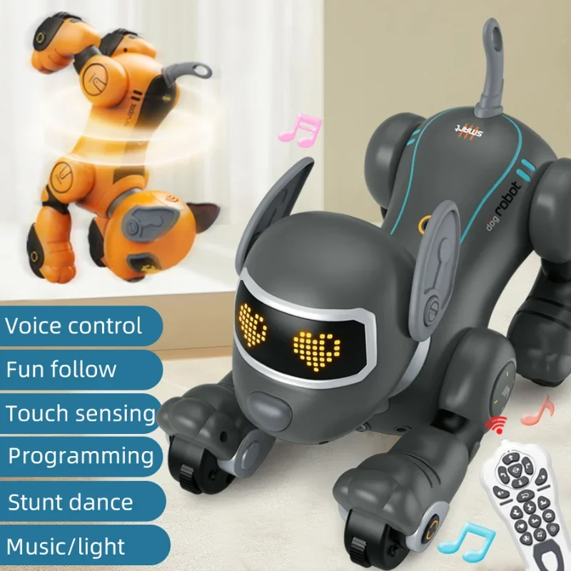RC Toy 2.4G Remote Control Intelligent Robot Dog Training Teasing Walking Touch Interaction Etc Stunts Electronic Pets for Gifts 4