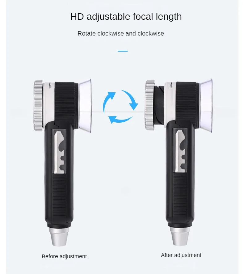 7 Led 조명 30X USB 충전 돋보기 UV 보라색 빛 검증 감사 골동품 보석 휴대용 돋보기