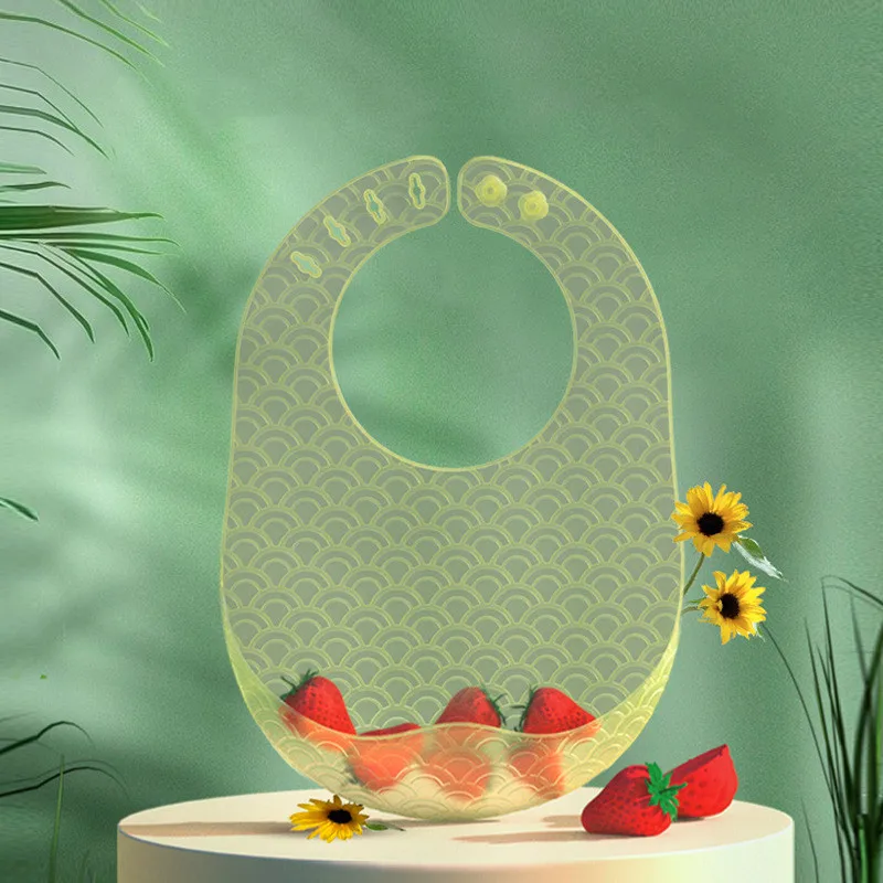

Silicone Bib Waterproof Saliva Baby Bibs For Baby Baby Accessories Feeding Soft Aprons Baby Adjustable Burp Scarf Summer Thin