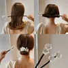 Shell Flower Magic Bun Maker Flower Bud Head Bun Maker Bow Pearl Hair Pin Lazy Hair Dish Artifact Women Hair Styling Braiders 1