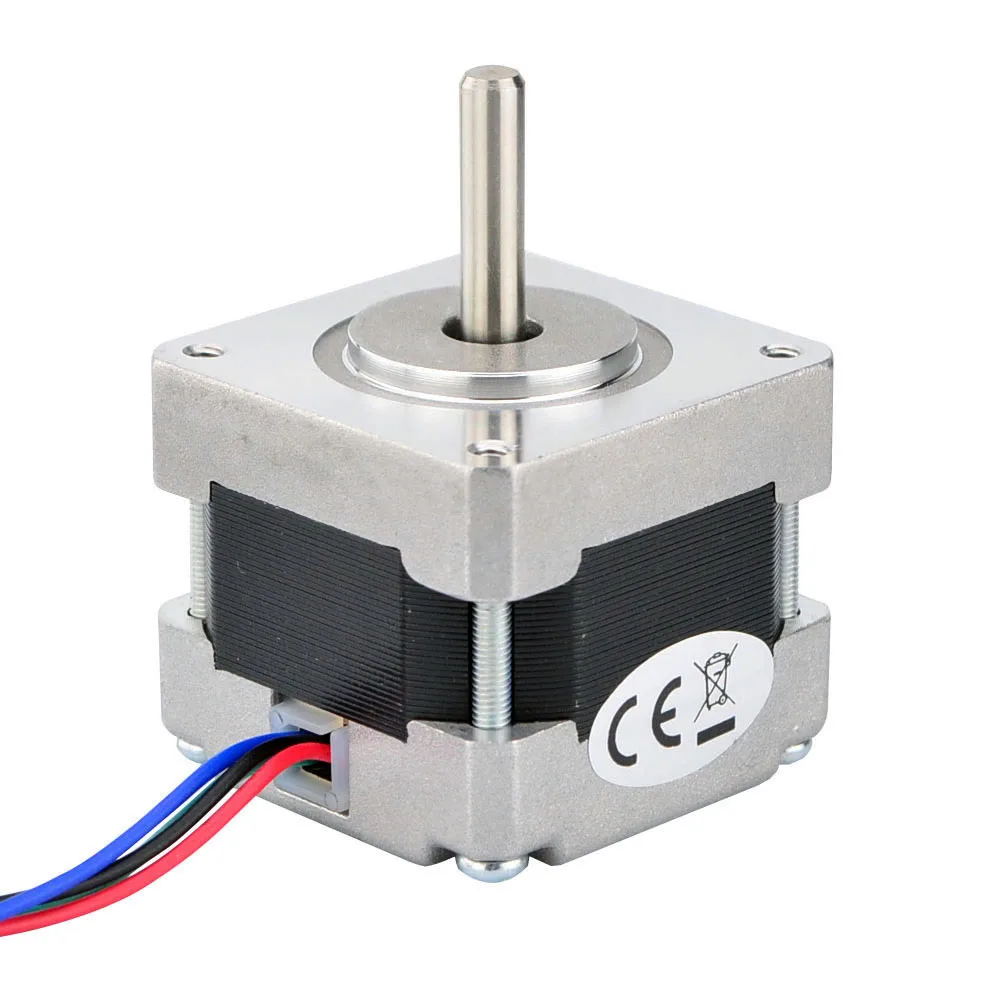 STEPPERONLINE Nema 16 스테퍼 모터 바이폴라 1.8deg 21Ncm 0.4A 39x39x34mm 4선 CNC 3D 프린터