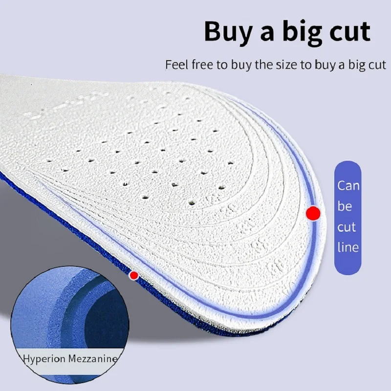 Height Increase Insoles 1 Pair Simple Height Increase Insoles, Shock Absorption Heel Cushion Pads, Height Lift Shoes Inserts for Men Women