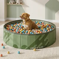 Piscine pliable portable 1 pièce, baignoire antidérapante pour animaux de compagnie, bac à balles multi-usages pour enfants, bac à sable pour jeux intérieurs et extérieurs 1