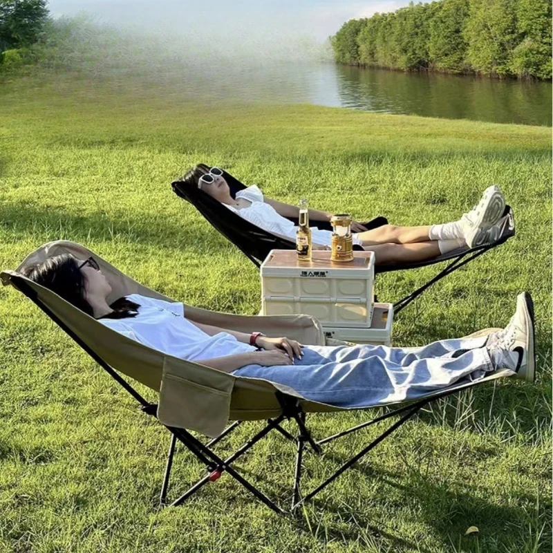 Foldable Fishing Chair with Ergonomic Design for Outdoor Camping and Beach Leisure Outdoor Camping Relaxation