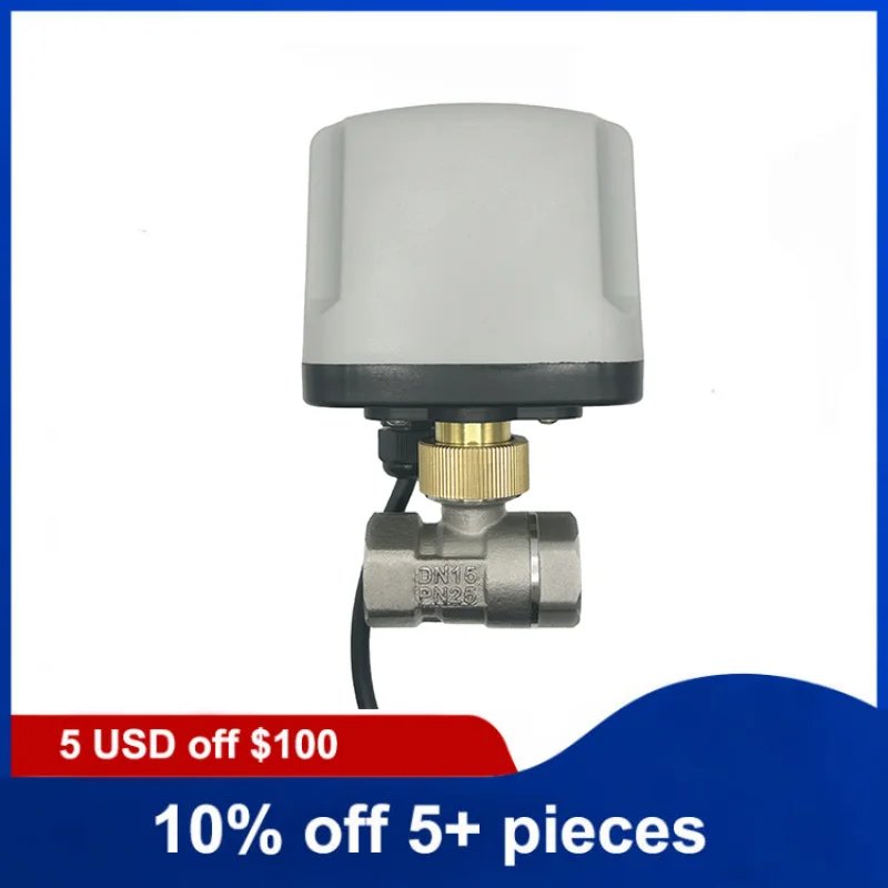 

1/2" IP65 Two Way Waterproof Motorized Ball Valve Stainless Steel Electric Ball Valve