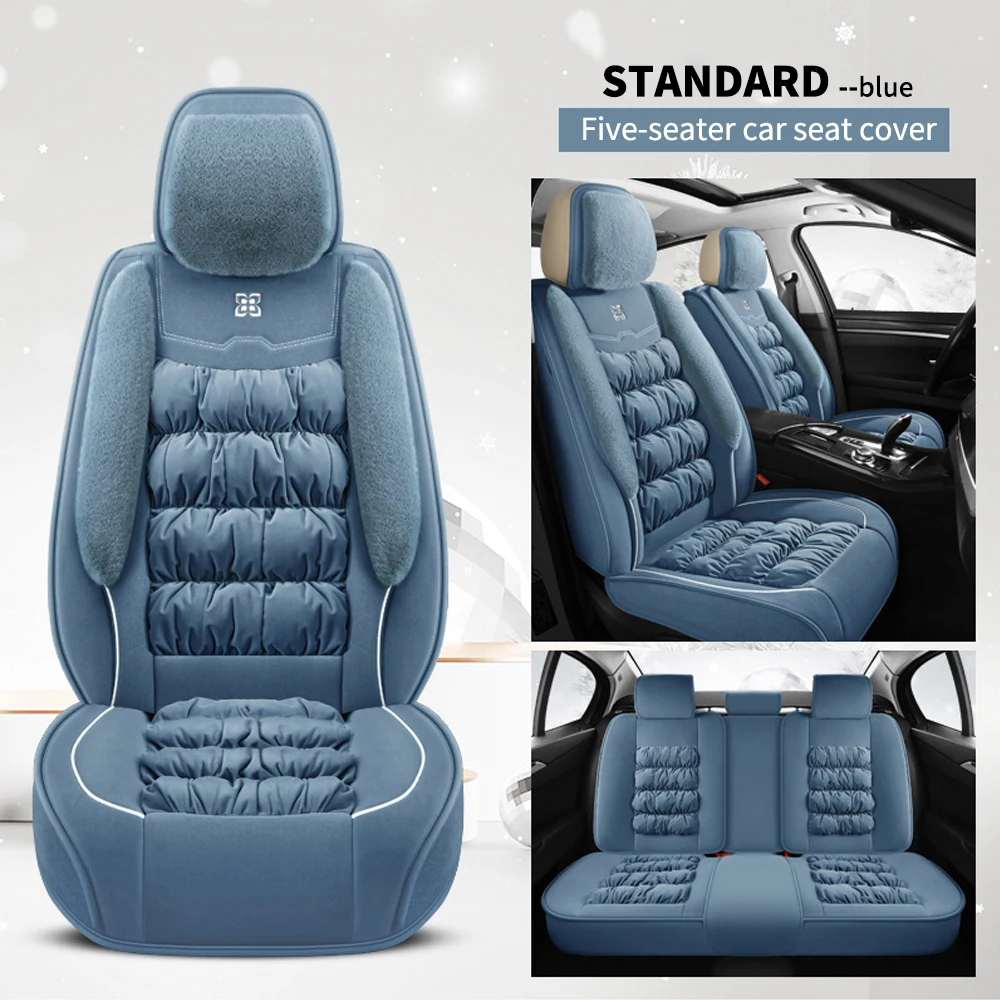 

Full-wrap Milk Velvet Cartoon Car Seat Cover Fit For Most Sedan SUV Car Interior Accessories