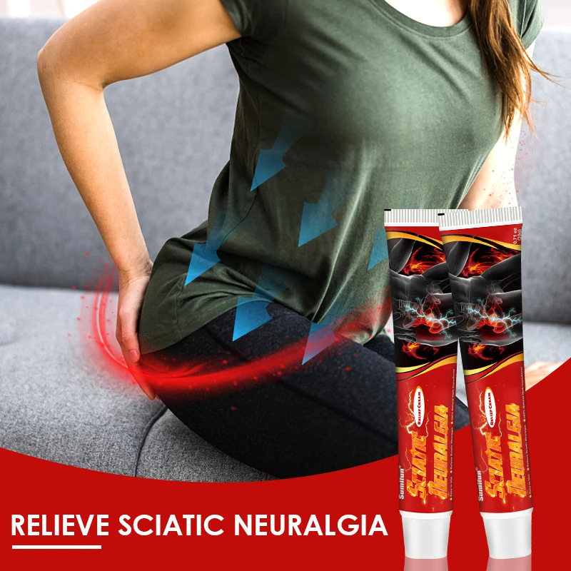 Sumifun Sciatica Cream 1/3/5Pcs Hip Neuralgia Pain Relief Massage Plaster Muscle Joint Arthritis Rheumatism Painkiller Ointment