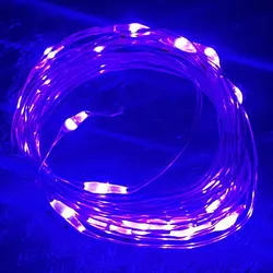 10 LED Fairy String Lights - Waterproof Copper Wire for DIY Decorations & Celebrations (PURPLE)