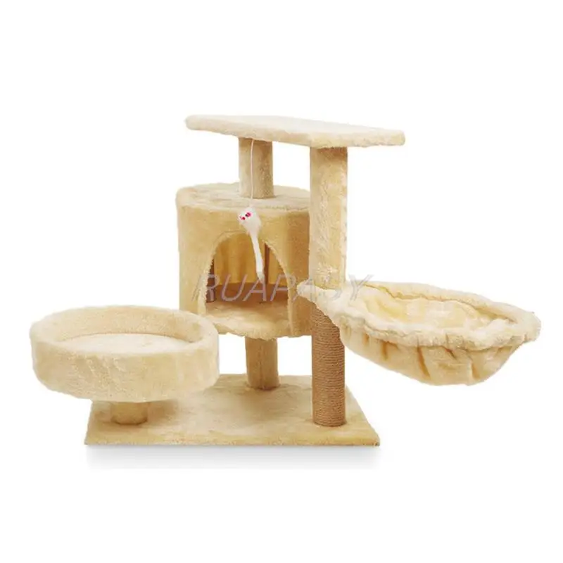 

Cat Tree Tower with Cat Condo Cozy Perch Bed Scratching Posts Cat Toys Drop Shipping Cat Scratcher Tower Home Furniture