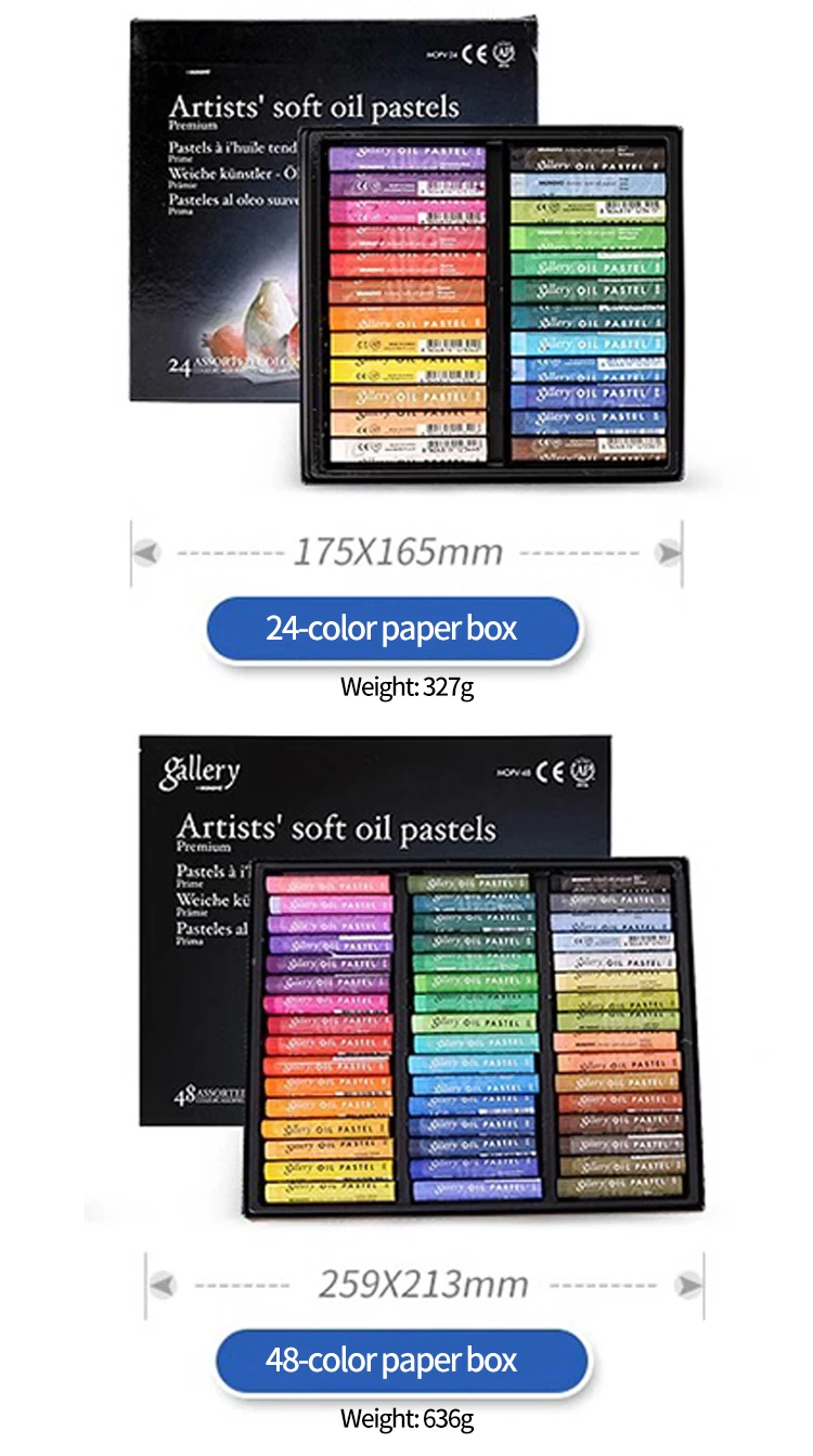 MUNGYO Soft Oil Pastel Set, ultraweiche und seidige Künstler-Buntstifte, professionell für Zeichnen, Graffiti, Kunstbedarf – Detail 3