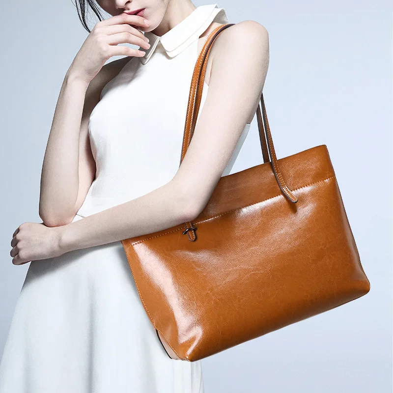 One Handheld Shoulder Crossbody Bag Fashion Top Layer Cowhide Casual Handbag For Woman High-Quality Messenger Versatile Luxury